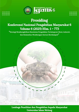 					View Vol. 6 (2025): Prosiding Konferensi Nasional Pengabdian Masyarakat (KOPEMAS)
				